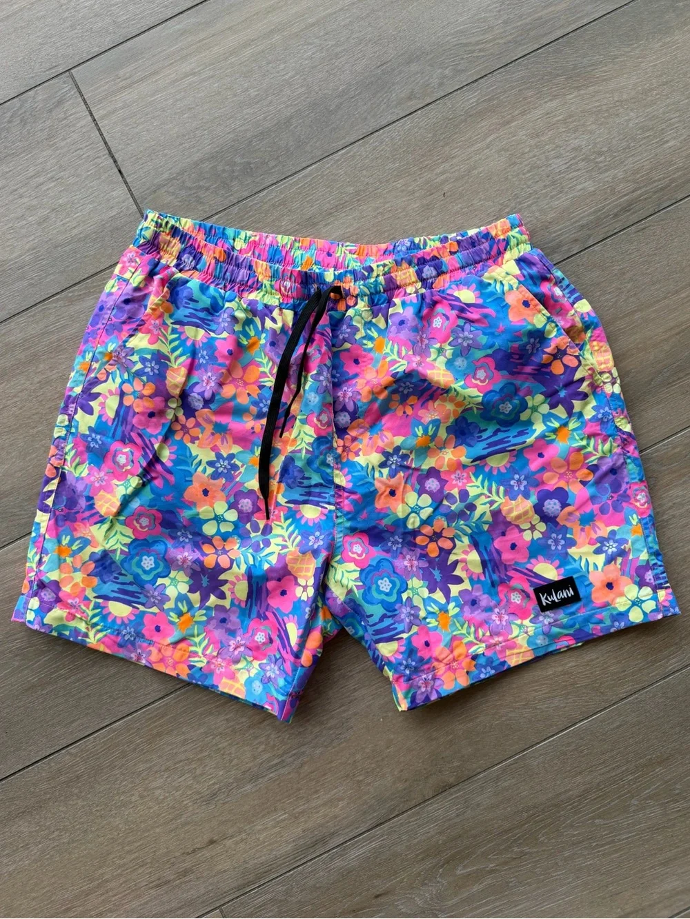 Men's Swim Trunks - Rainbow Jungle - Large